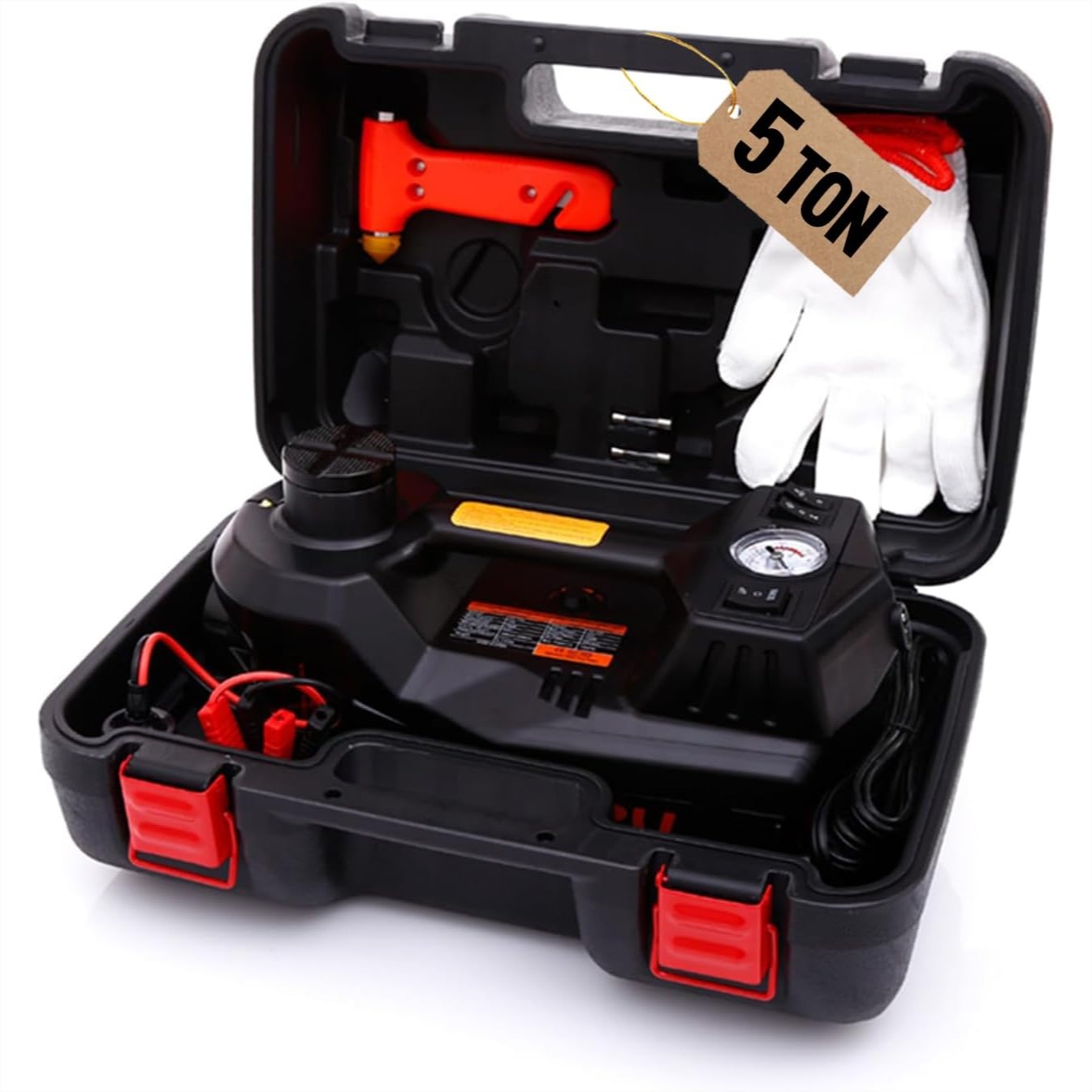Hydraulic Floor Jack - Electric Car Jack 5 Ton 12V