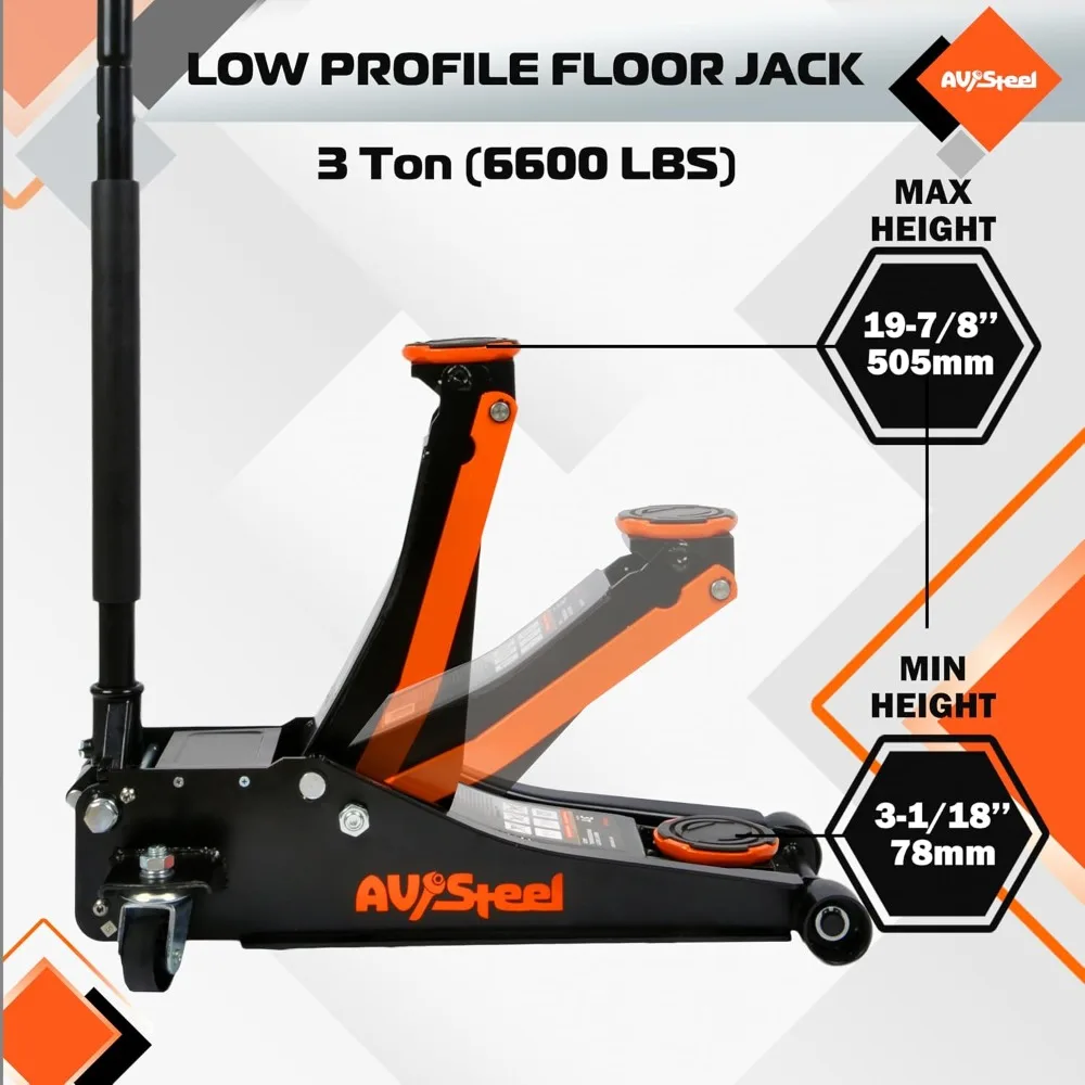 3 Ton Low Profile Floor Jack,  – обзор и цена Hydraulic Floor Jack