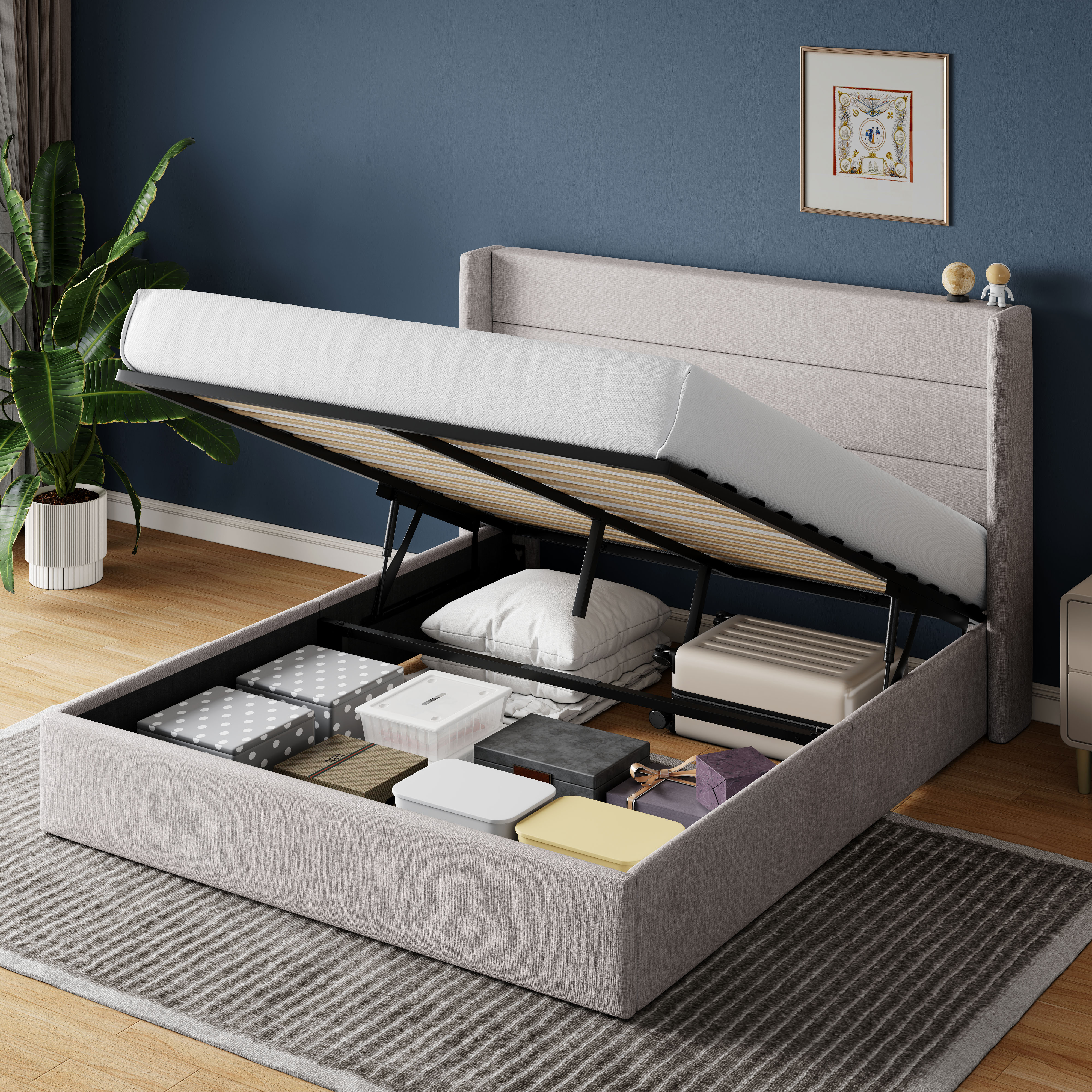 HOOMIC Lift Up Storage Bed wit – обзор и цена Hydraulic Floor Jack
