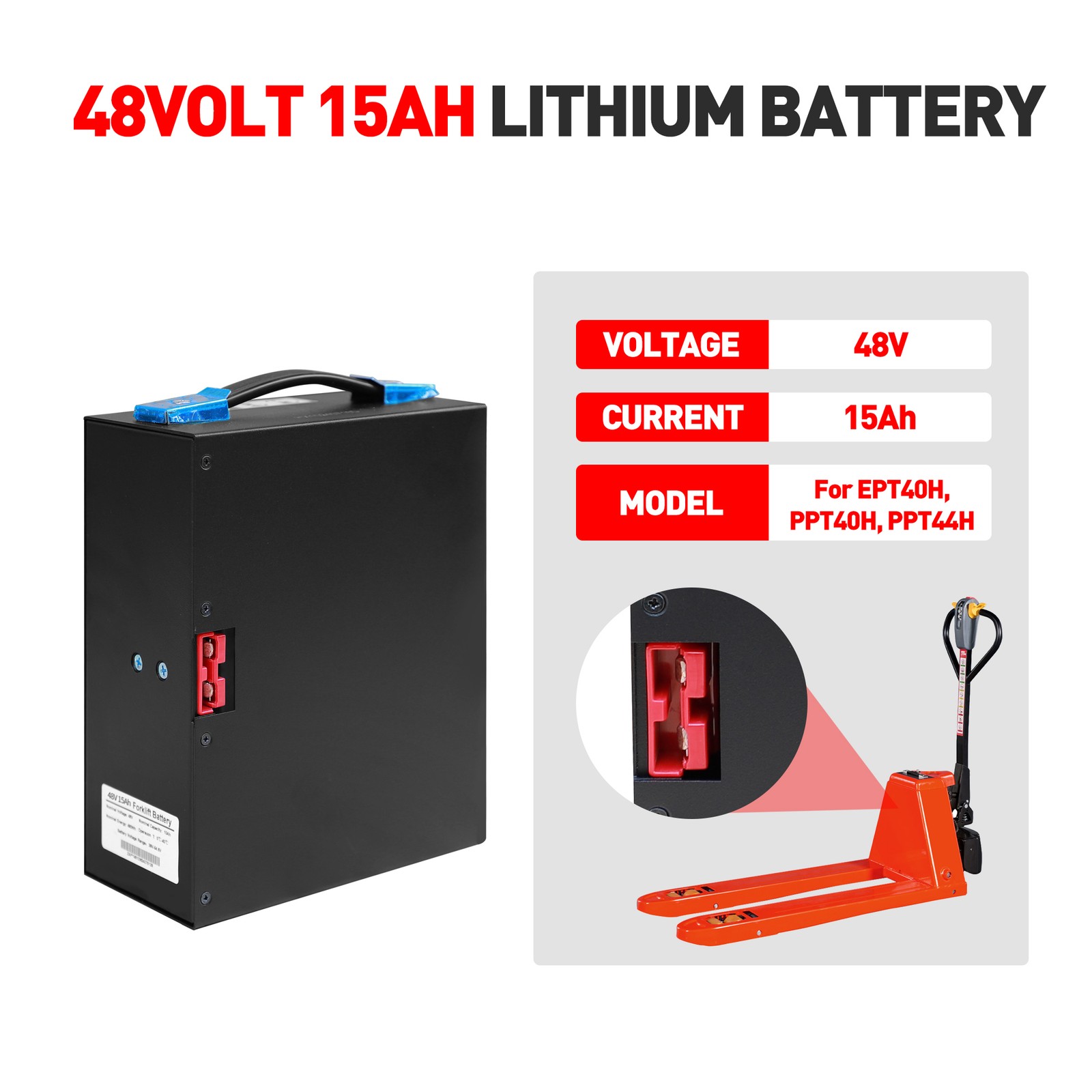 48V 15Ah Lithium Battery for E – обзор и цена Electric Pallet Jack