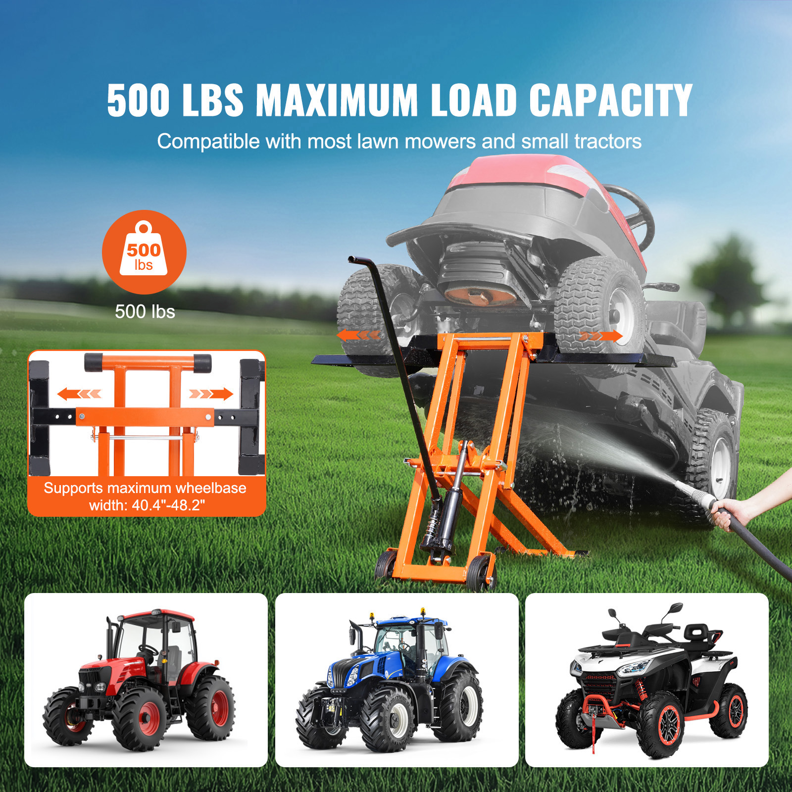 SucceBuy Lawn Mower Lift with  – обзор и цена Hydraulic Floor Jack