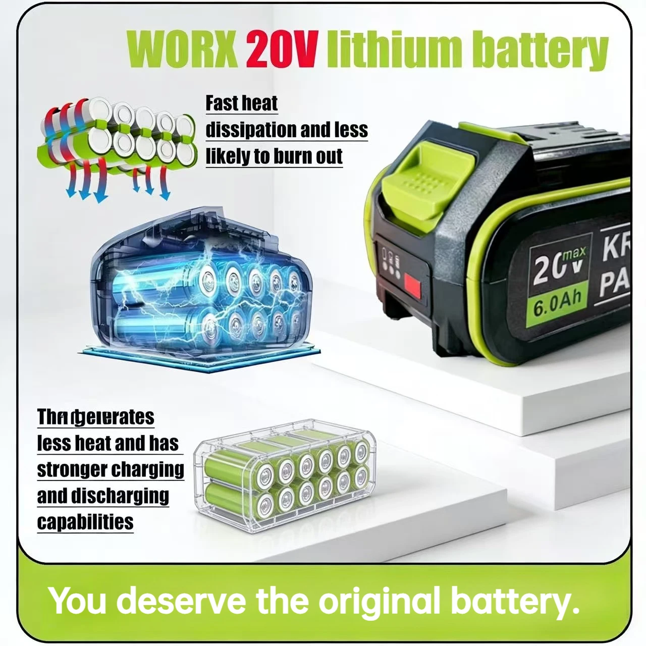 WORX 20V Battery Green Platfor – обзор и цена Heavy Equipment Bundle